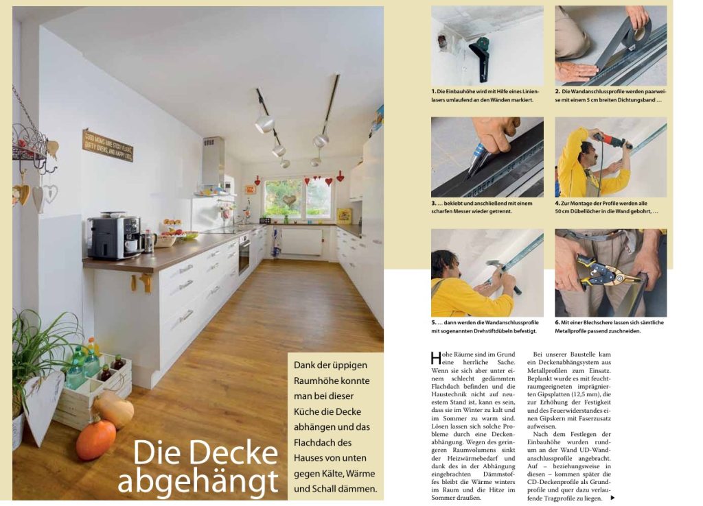 Die Decke abgehängt