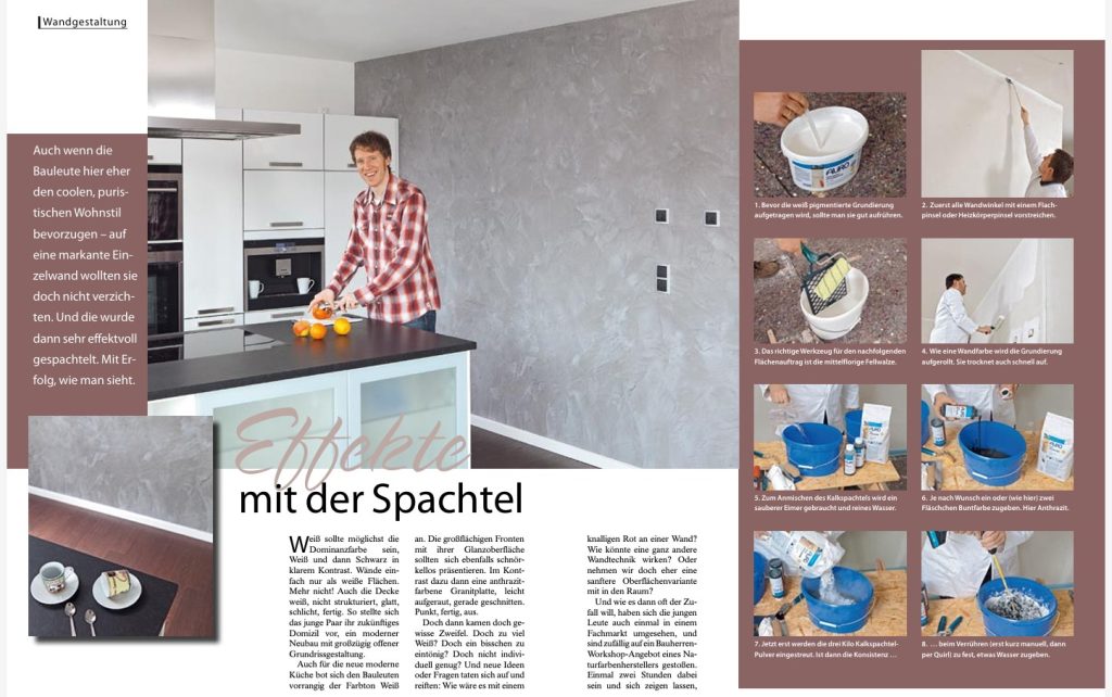 Effekte mit der Spachtel Schritt für Schritt Anleitung