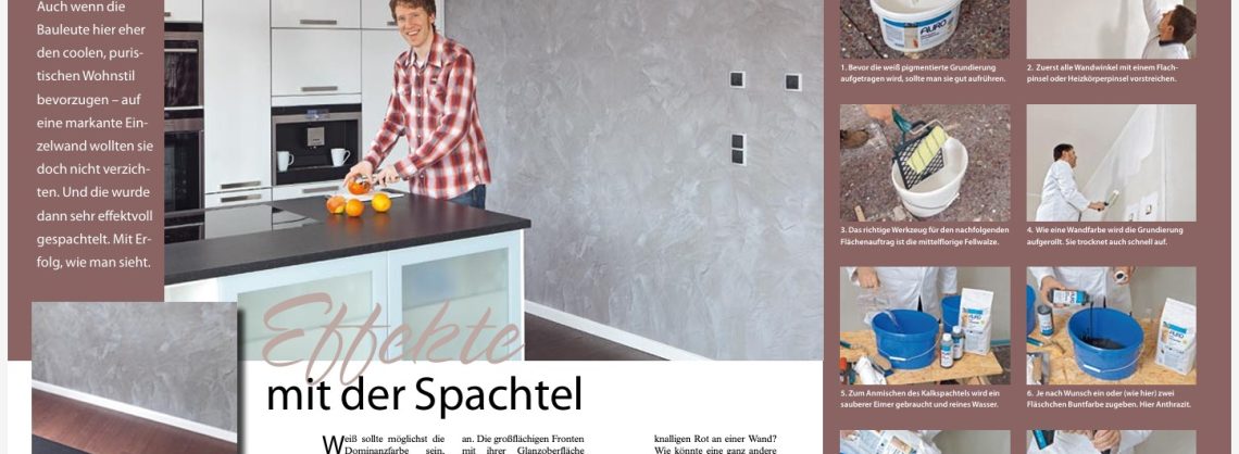 Effekte mit der Spachtel Schritt für Schritt Anleitung