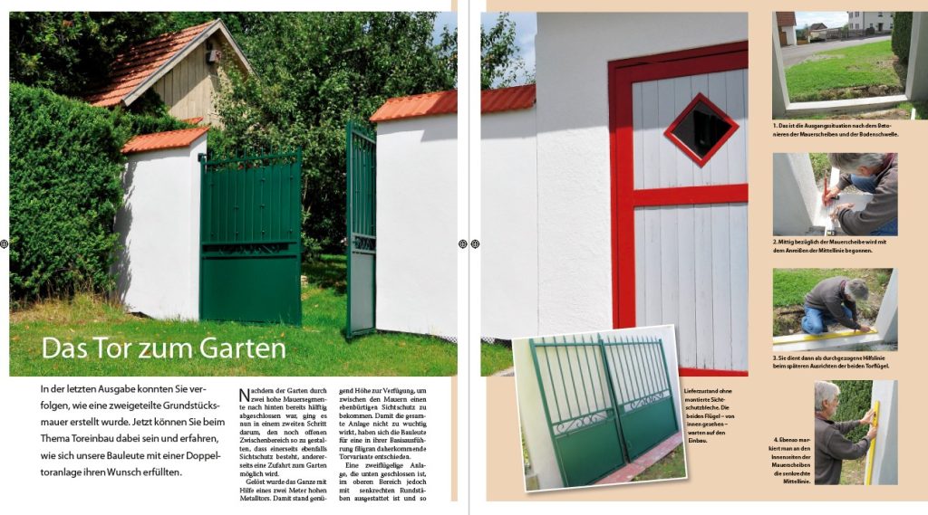 Gartentor einbauen Schritt für Schritt Anleitung