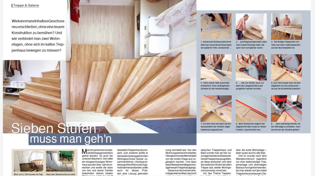 Holztreppe selbst bauen