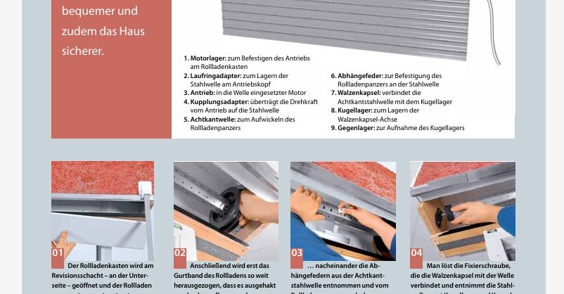 Anleitung für Rollladen Rohrmotor einbauen
