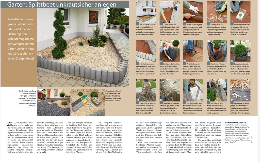 Splittbeet unkrautsicher anlegen