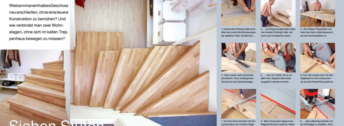 Bildergalerie zum Thema Treppe selbst bauen