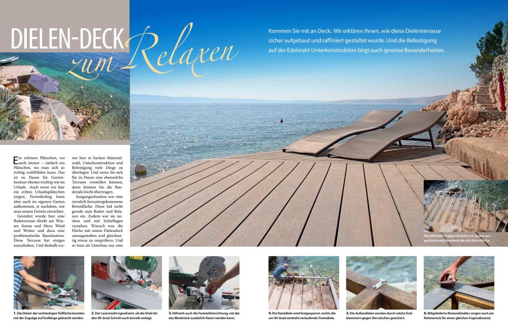 DIY Anleitung für ein Dielendeck am Meer mit Bildern und schriftlicher Anleitung