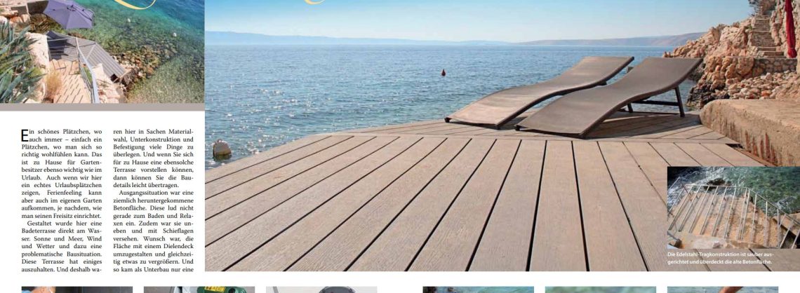 DIY Anleitung für ein Dielendeck am Meer mit Bildern und schriftlicher Anleitung