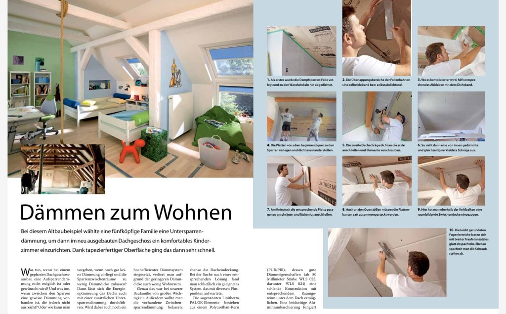 Anleitung zum Renovieren für eine Dämmmaßnahme im Dachboden