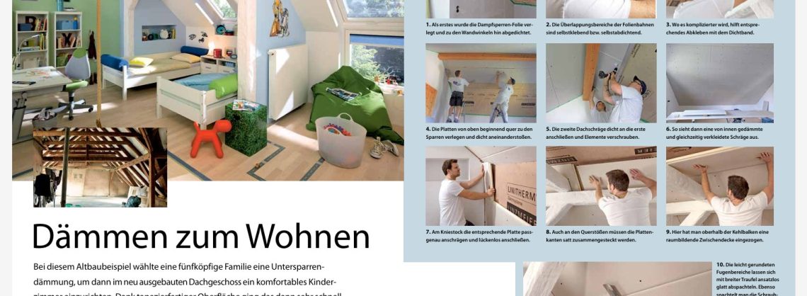Anleitung zum Renovieren für eine Dämmmaßnahme im Dachboden
