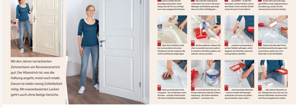 Zimmertür aus Holz überlackieren