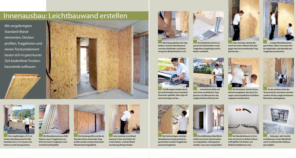 Anleitung Innenausbau Leichtbauwand erstellen