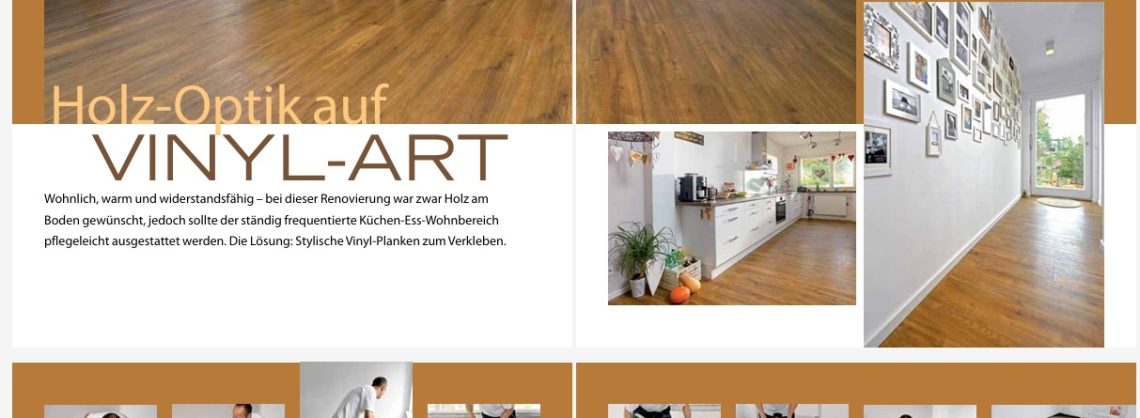 Holzoptik auf Vinyl-Art Schritt für Schritt Anleitung