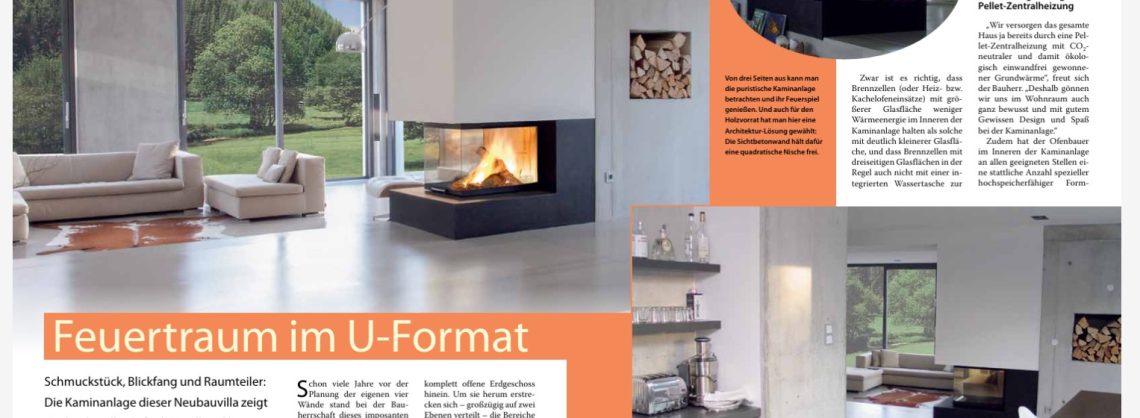 Kaminanlage im Neubau