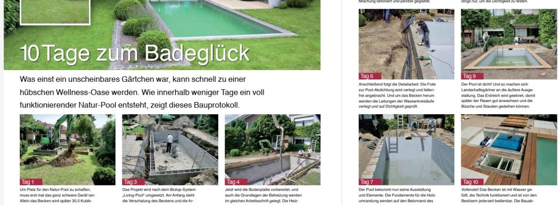 in 10 Tagen zum eigenen Pool Schritt für Schritt Anleitung