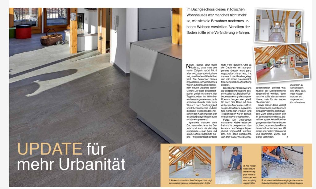 Bodensanierung im Dachgeschoss