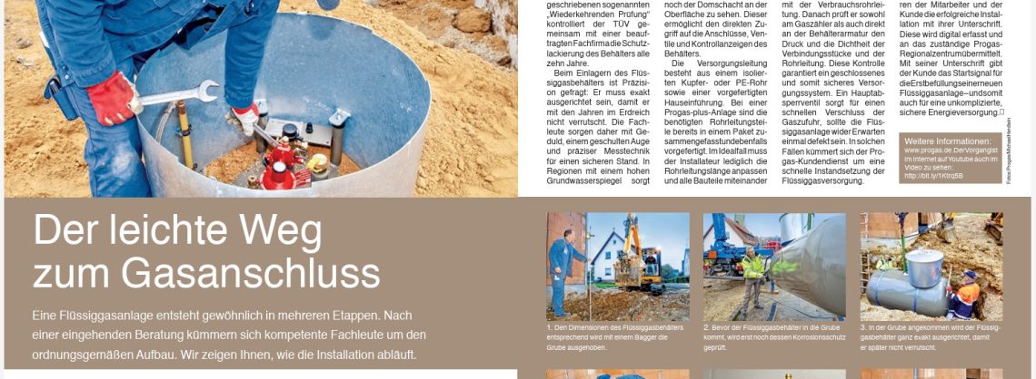 Der leichte Weg zum Gasanschluss