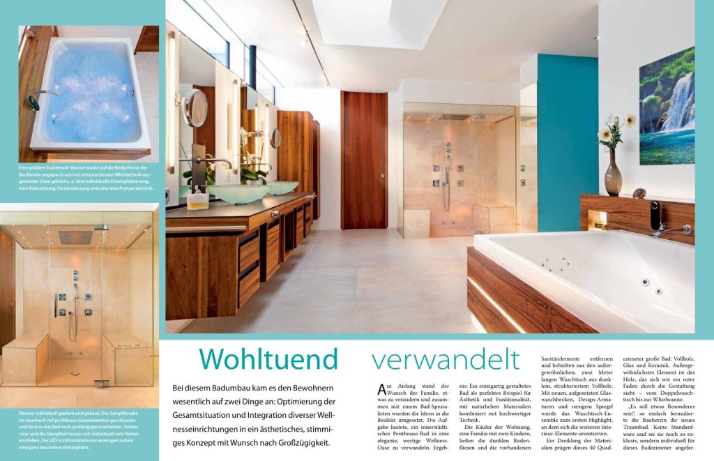Grosszügiges Wellnessbad Schritt für Schritt Anleitung