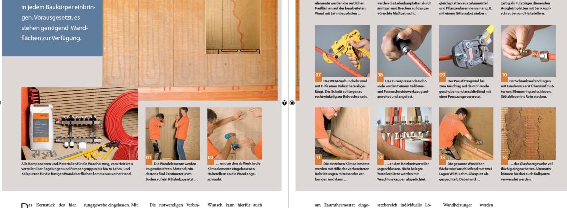 Innenausbau Wandheizung installieren Schritt für Schritt Anleitung