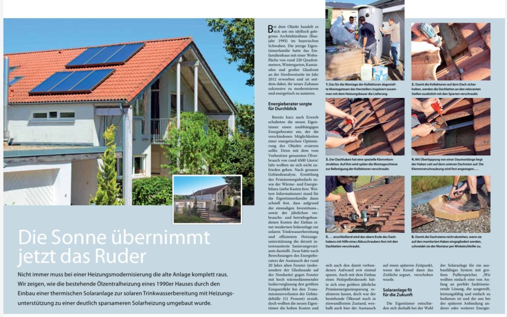 Solaranlage auf dem Dach