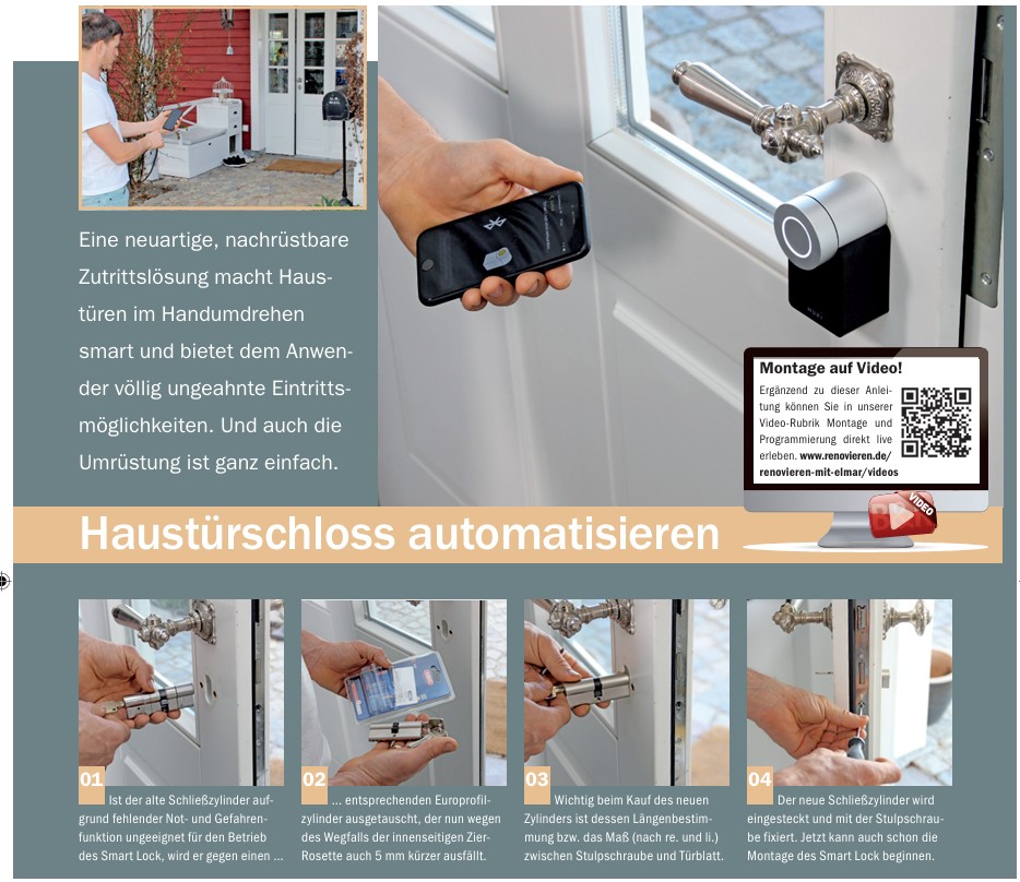 Haustürschloss Automatisieren mit Schritt für Schritt Anleitung