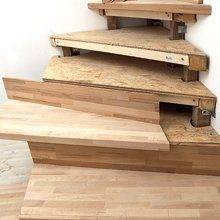 Holztreppe selbst gebaut