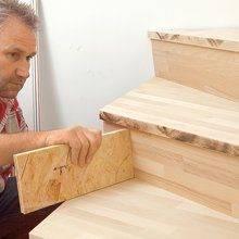 Holztreppe selbst gebaut