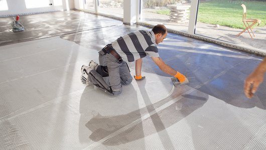 Einbau einer Fußbodenheizung
