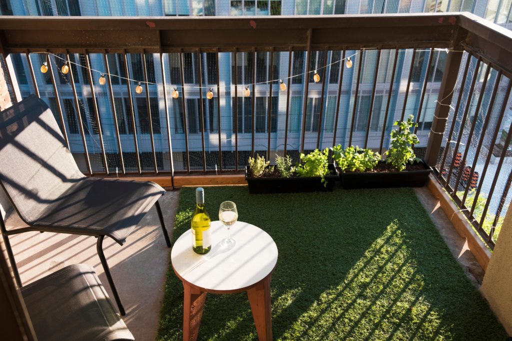 Kunstrasen für Balkon oder Flachdach