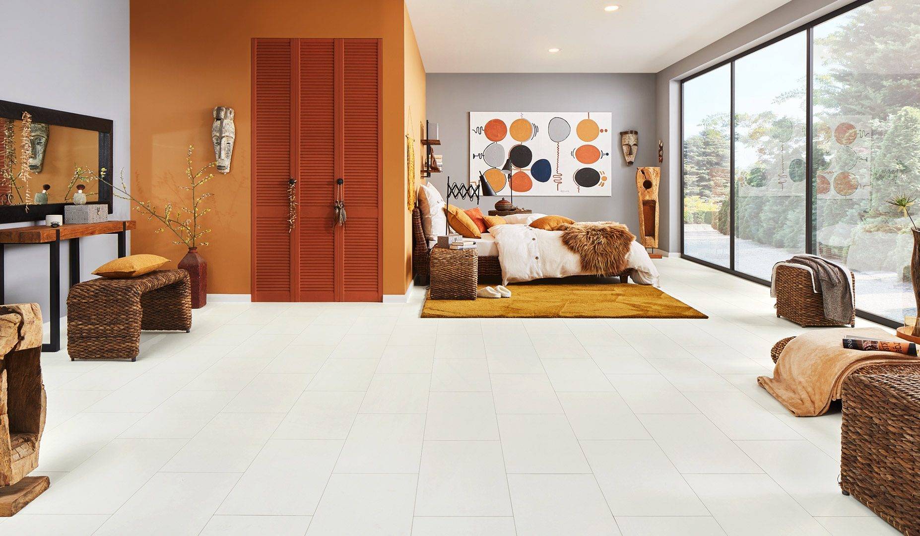 Fliesenlook trifft Holzfeeling 1 Laminatfußboden von Logoclic