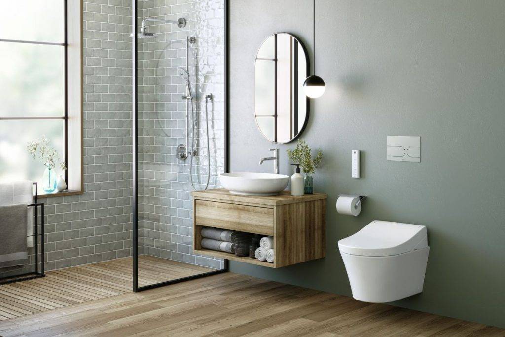 WC mit Bidet Washlet Badezimmer