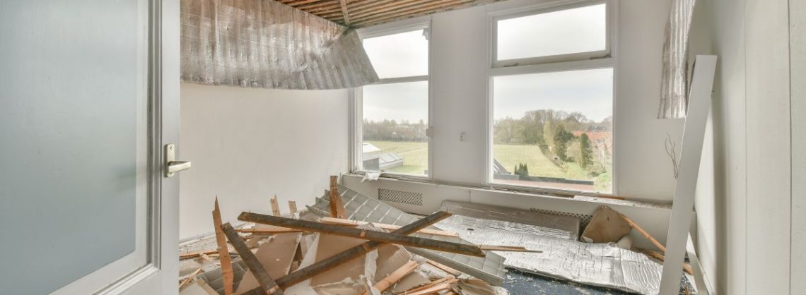 Überreste nach der Renovierung