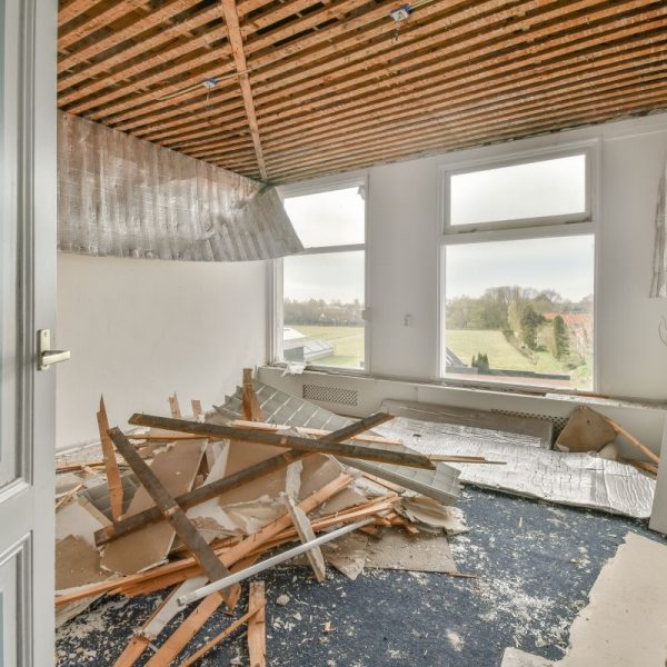 Überreste nach der Renovierung