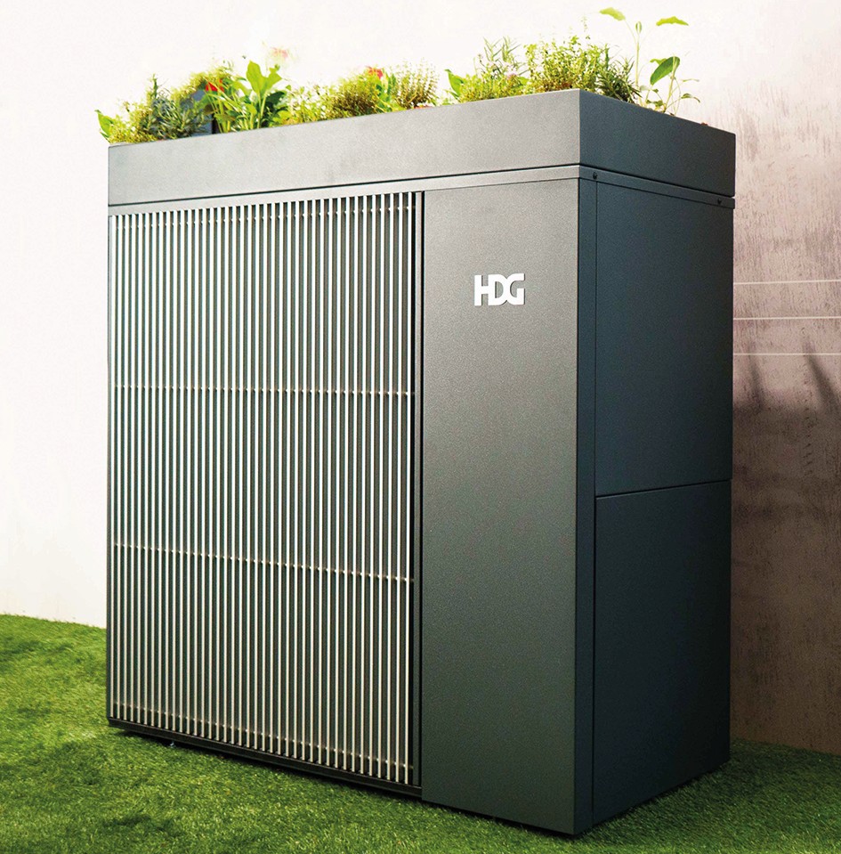 HDG Luft-Wasser-Wärmepumpe. Die wohl beste Wärmepumpe. Mit Sicherheit 3 HDG Wärmepumpe bepflanzbar